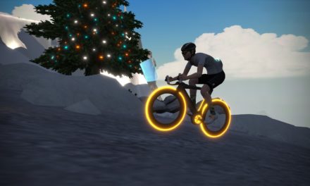 Le maillot de Noel sur Zwift