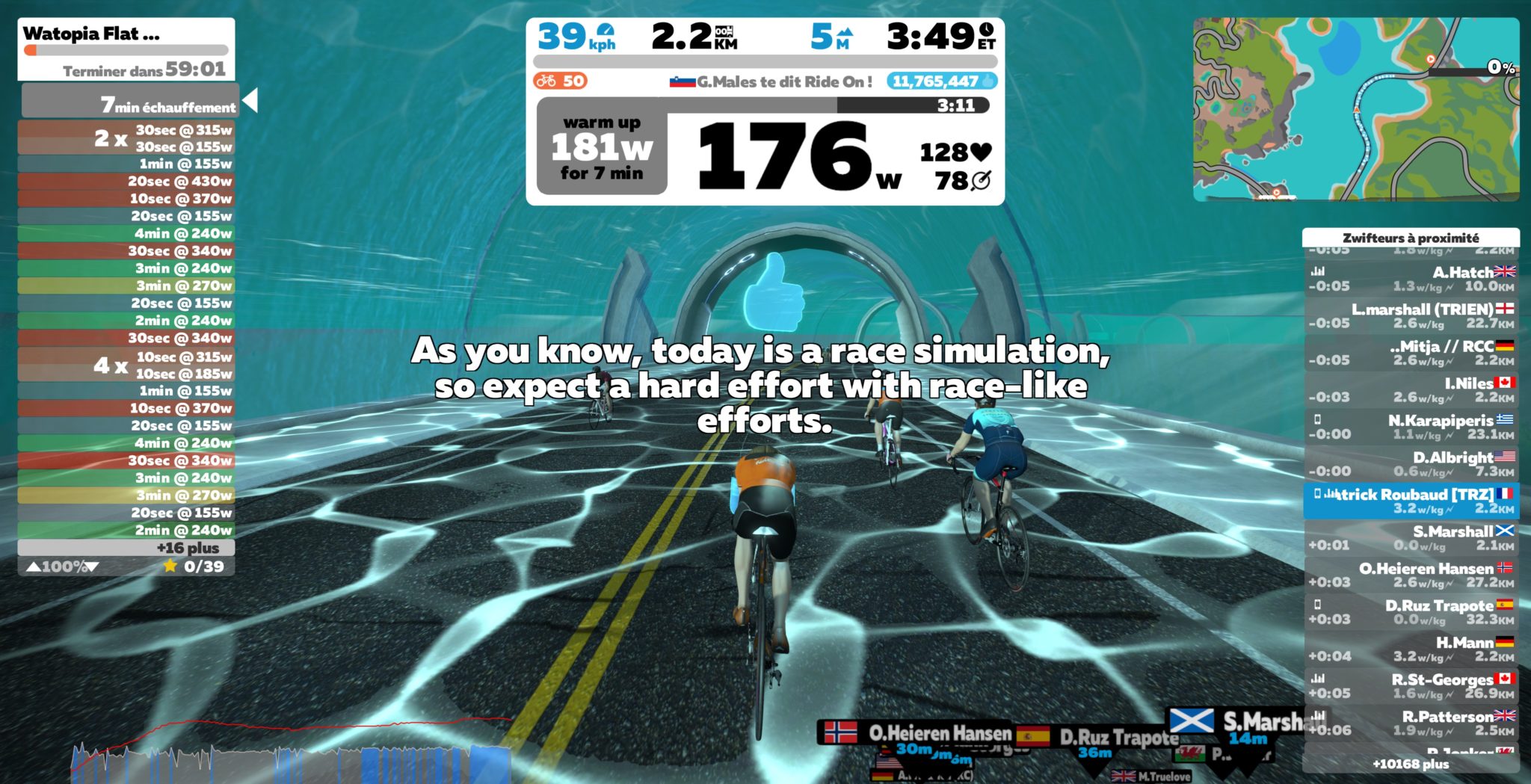 Plan d’entrainement ‘Zwift Racing’ (et pourquoi j’ai stoppé Xert) Zwifter