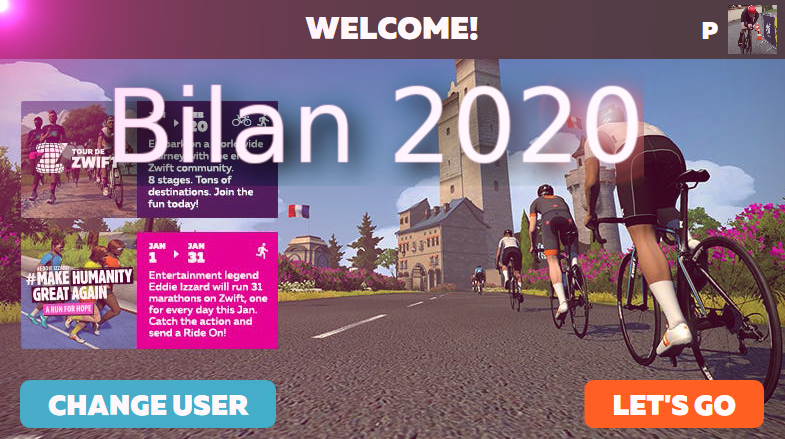 Mon bilan Zwift 2020